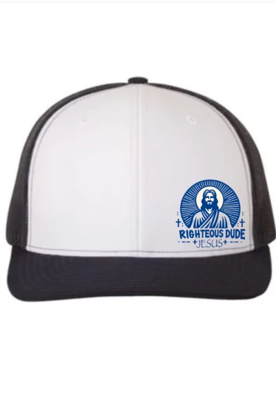 Jesus Logo Blue/White Mesh Hat