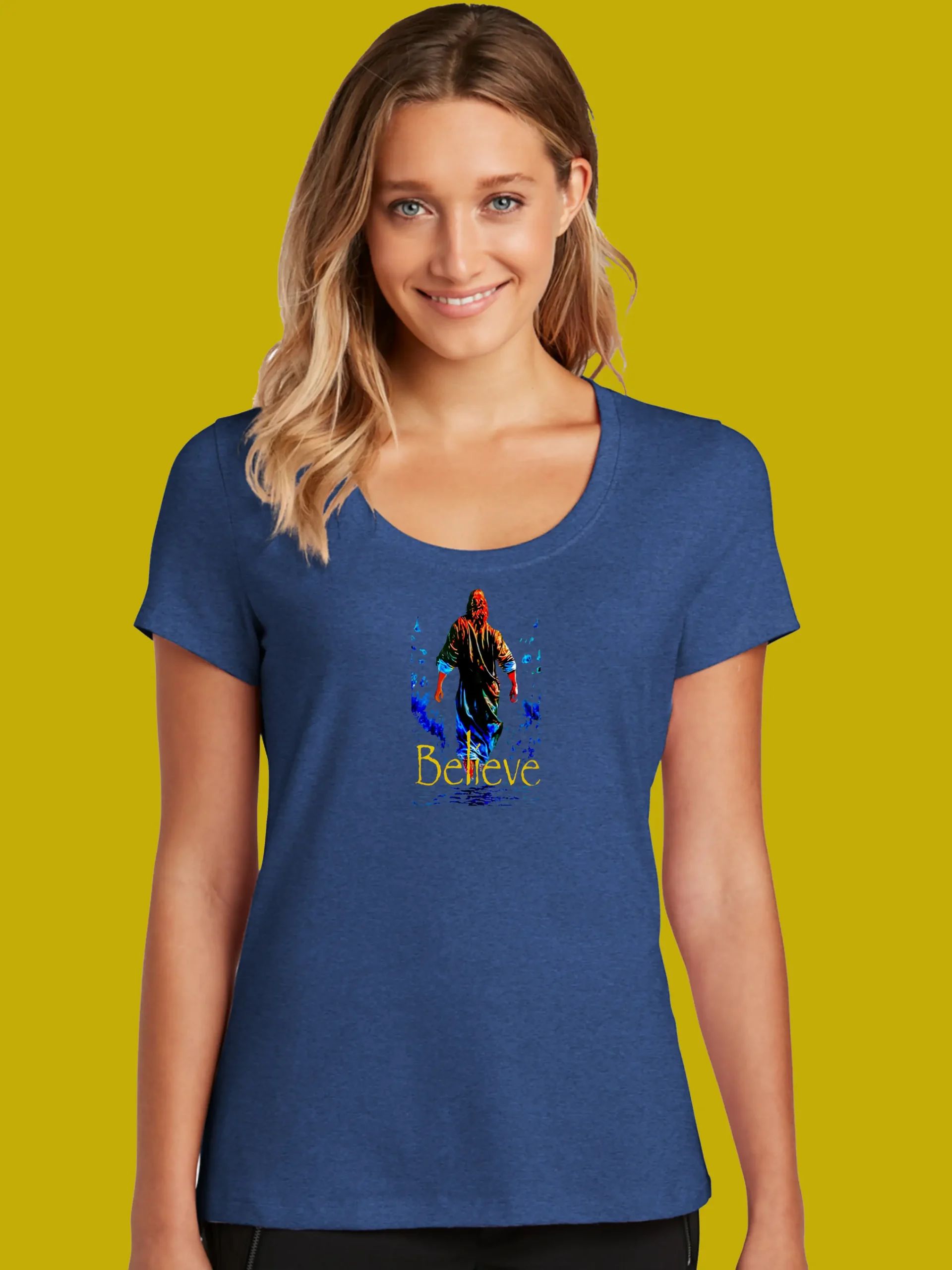 Scxoop Neck- NEPT- Believe BELIEVE©-SCOOP TEE