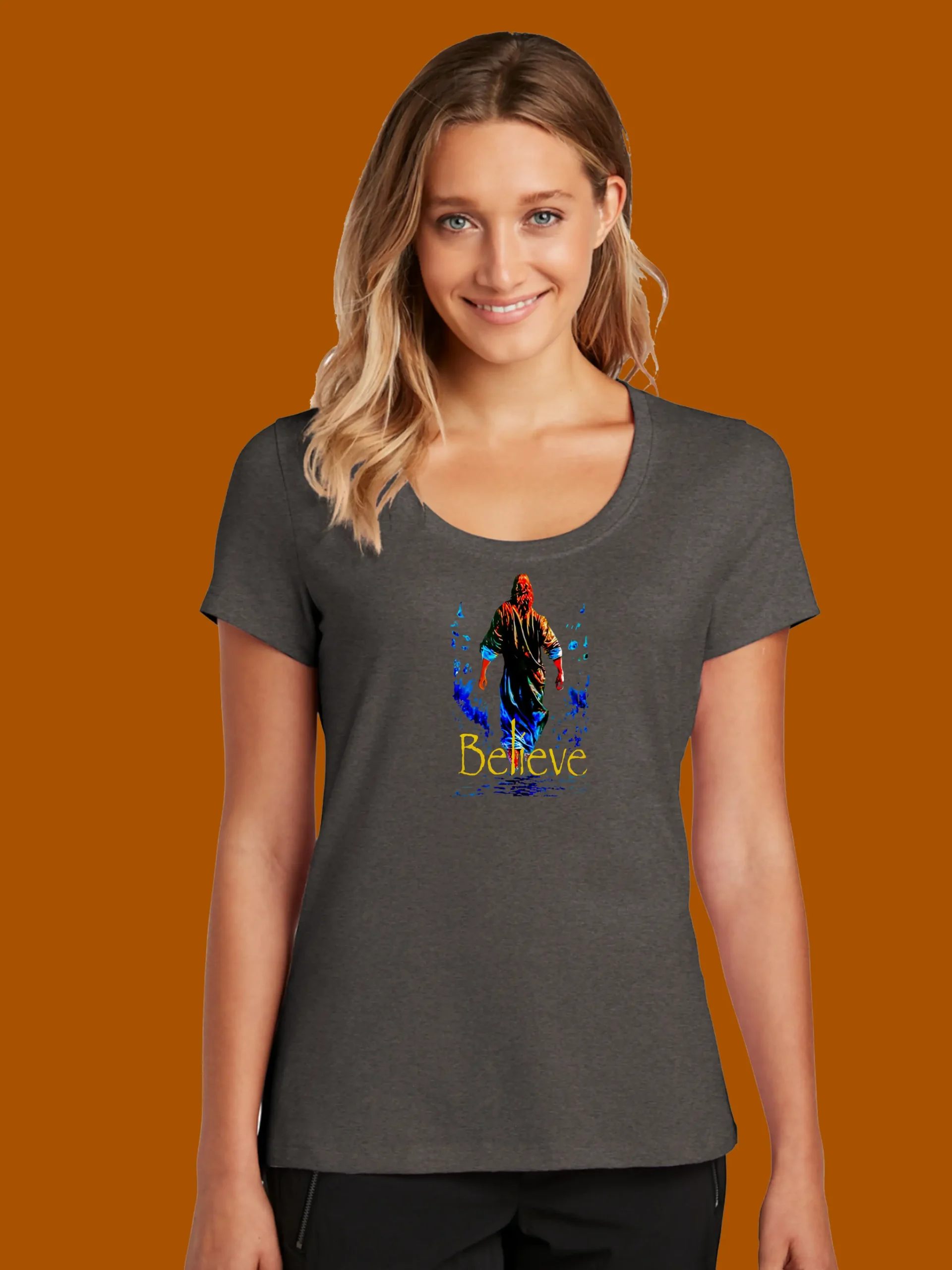 3A163667-CCC0-459C-986E-4F314EF8D051 BELIEVE©-SCOOP TEE - Image 3
